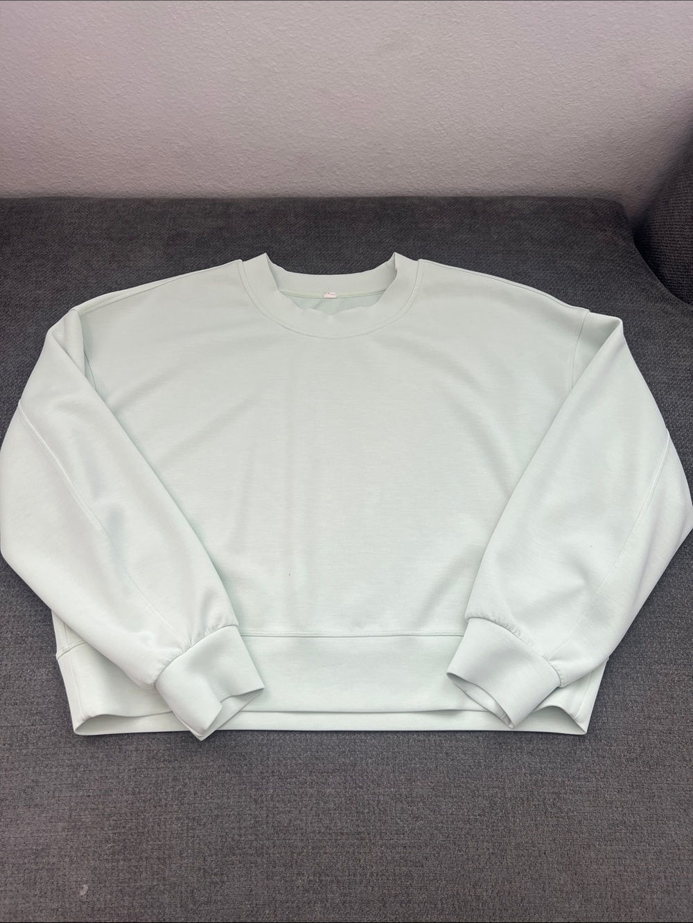 lululemon athletica Off-the-Shoulder Sweater in Pale Mint
